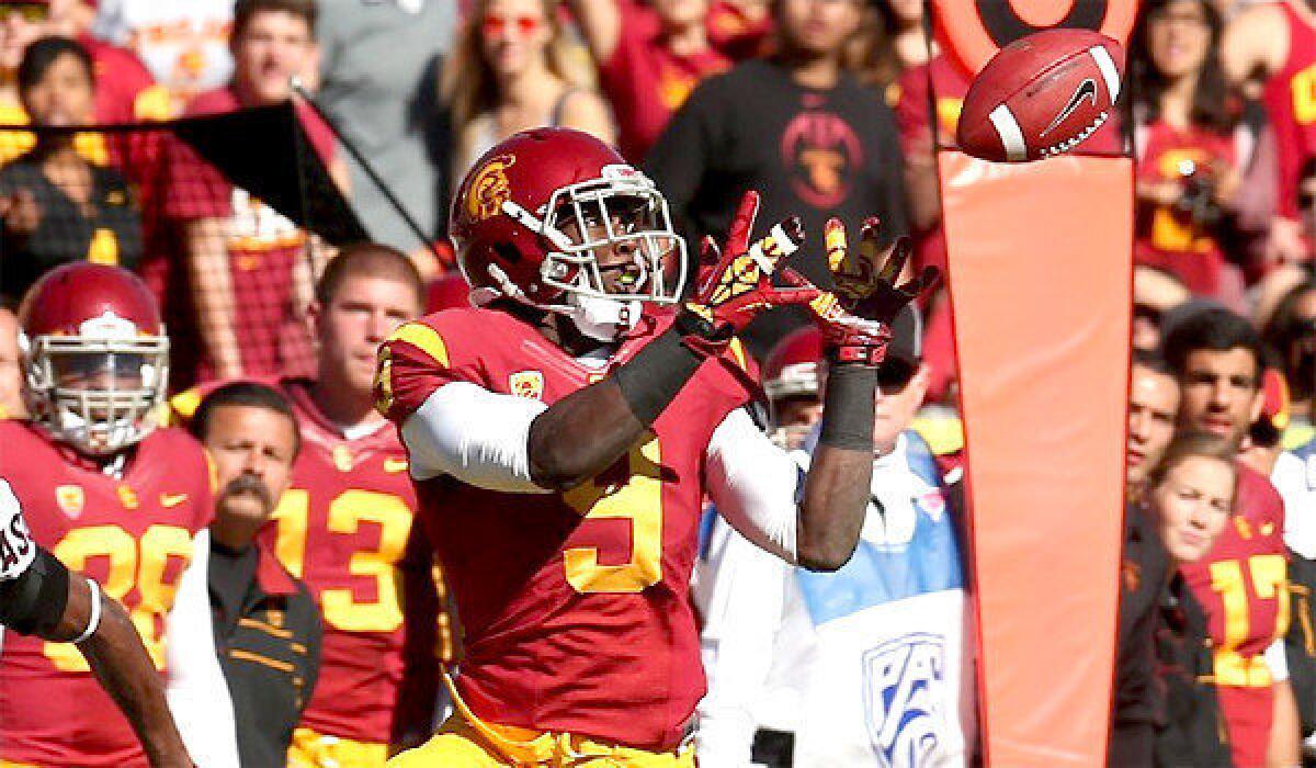 Marqise Lee is leading the nation with 112 receptions this season.