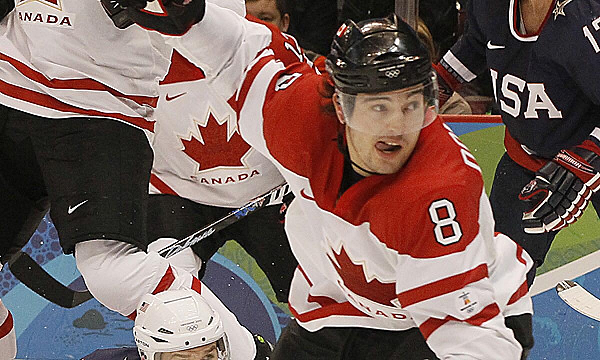 Kings defenseman Drew Doughty plays for Team Canada against the United States in the 2010 Winter Olympics gold-medal game. Canada won the game, 3-2.