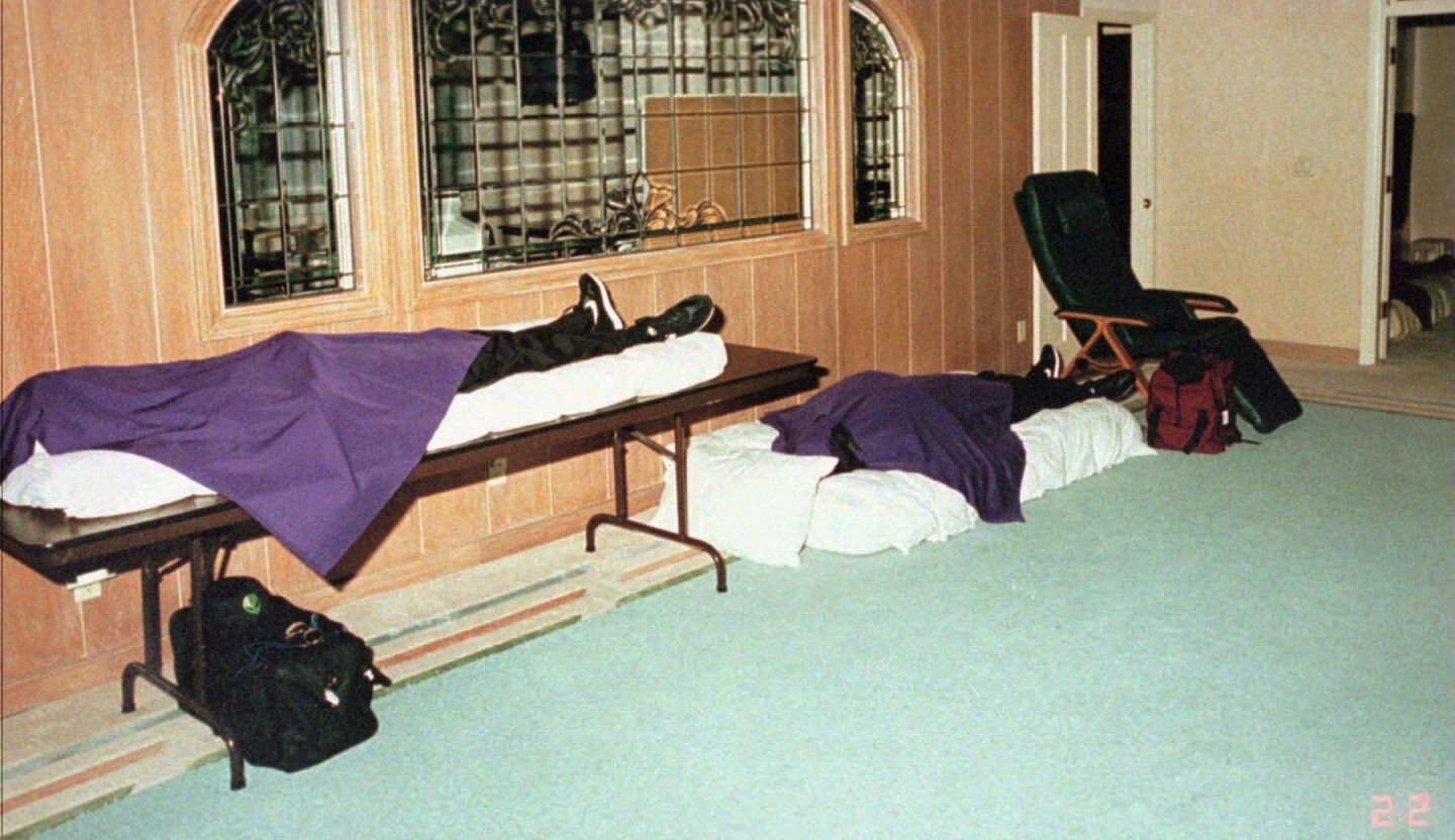 This is a copy of a photo the Sheriff's Department released at a news conference on March 27, 1997, showing the inside of the Rancho Sante Fe mansion where the bodies of 39 Heaven's Gate members were found the day before.
