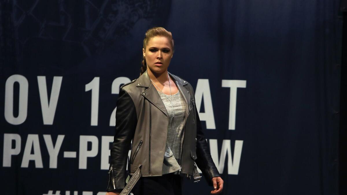 Ronda Rousey fights for the first time in over a year on Friday.