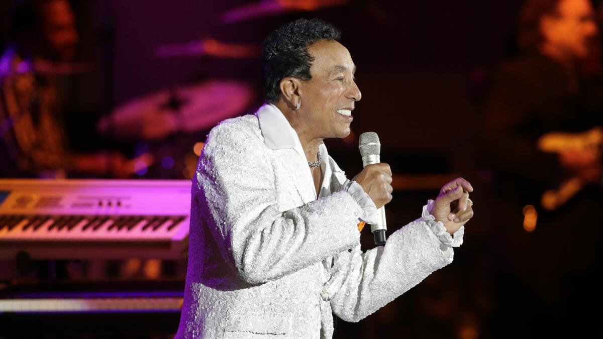 Smokey Robinson at the Hollywood Bowl in 2015.