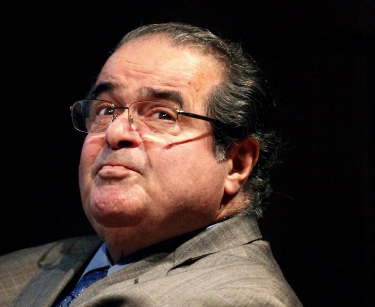 In his dissenting opinion to the Supreme Court's same-sex marriage ruling, Justice Antonin Scalia, shown in 2011, noted that the court's geographic origins don't reflect the rest of the nation, and that "California does not count."