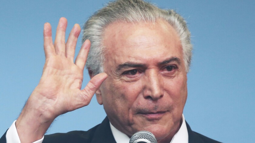 Brazil's interim President Michel Temer.