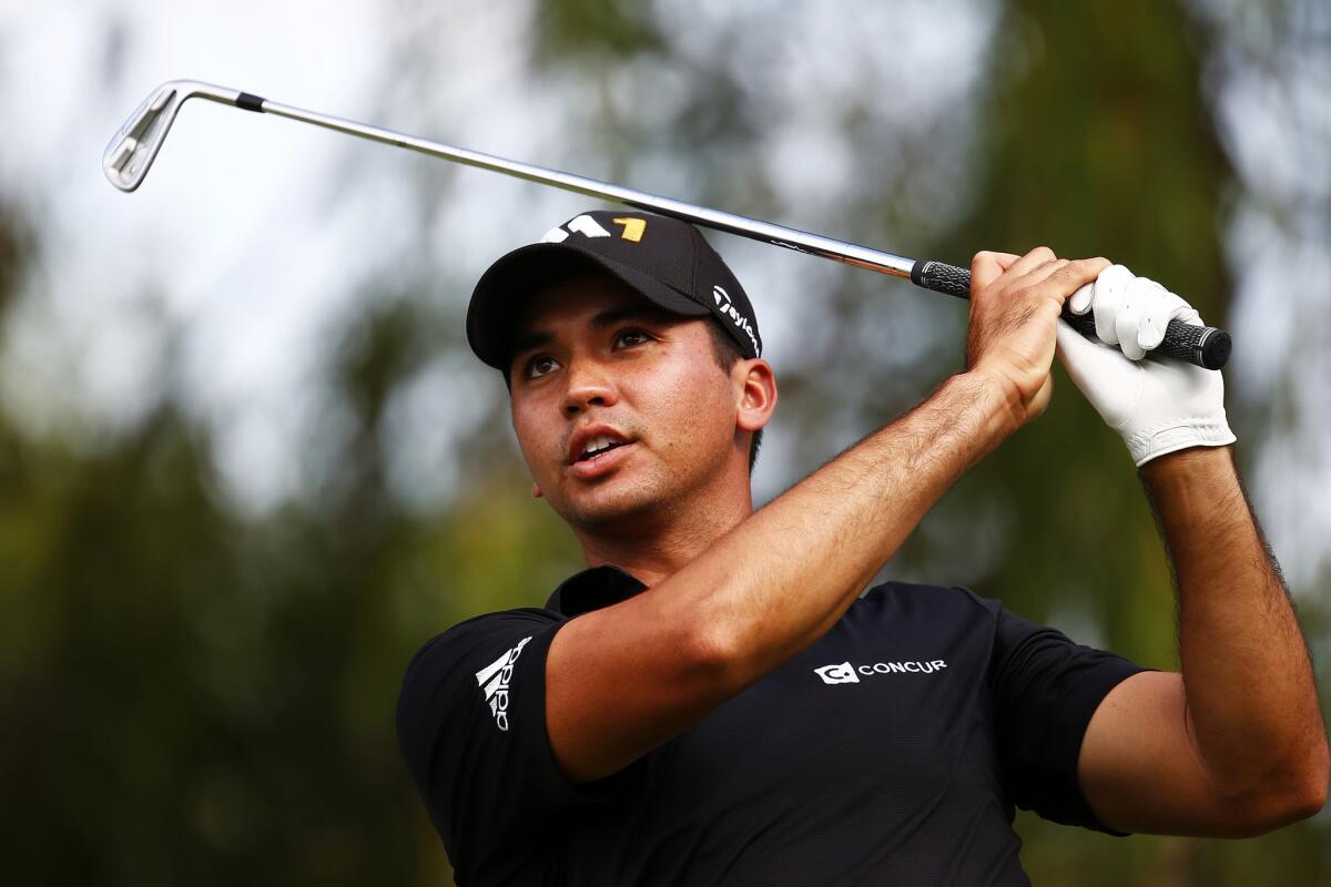 Jason Day hits his tee shot at 217-yard sixth hole during the first round of the BMW Championship on Sept. 27.