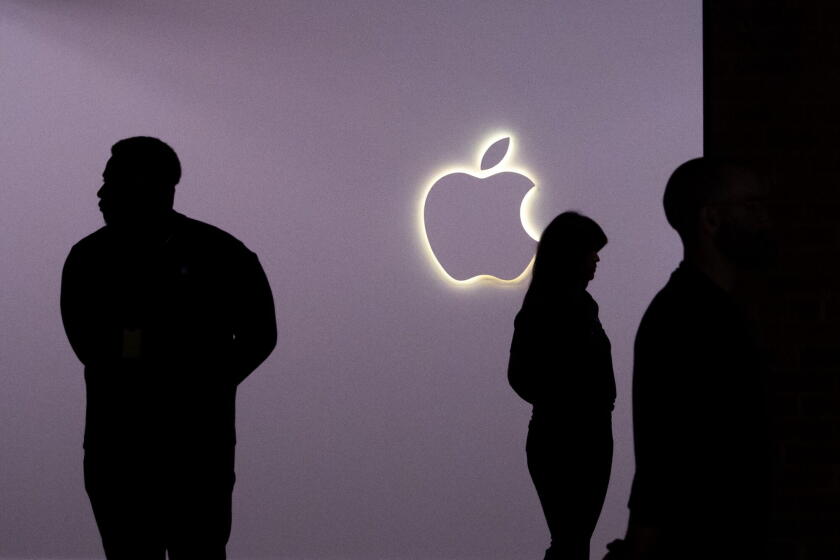Attendees at an Apple event in New York, US, on Wednesday, March 4, 2026. Apple Inc. this week unveiled a slate of new products, including the $599 MacBook Neo - its first true low-end laptop - and the iPhone 17e. The company also announced updated versions of the MacBook Pro, MacBook Air, Studio Display and iPad Air. Photographer: Adam Gray/Bloomberg