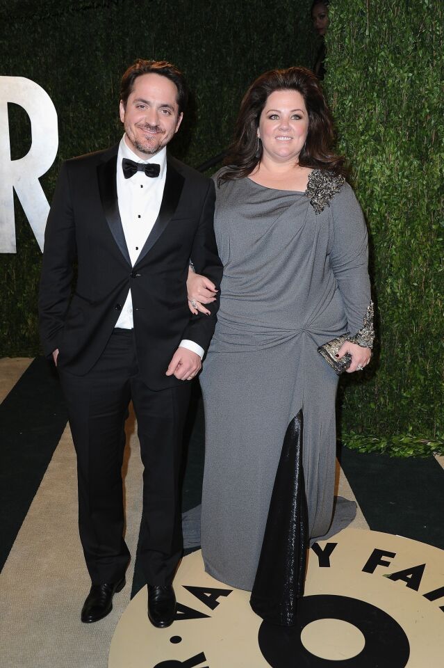 Emmy-winning actress and presenter Melissa McCarthy and actor Ben Falcone.