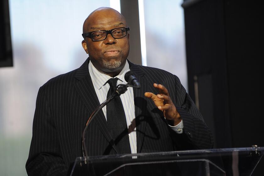 Critic Stanley Crouch at Jazz At Lincoln Center's Jazz Hall Of Fame Induction Ceremony in 2013.