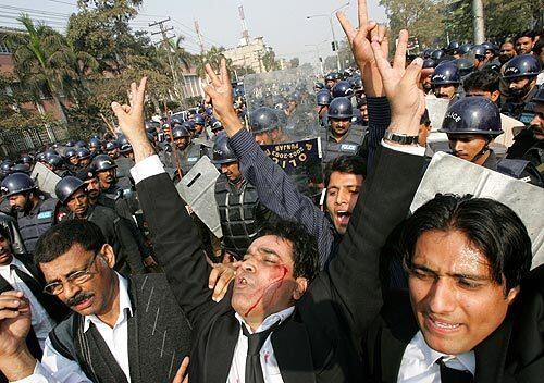 Musharraf -- protests