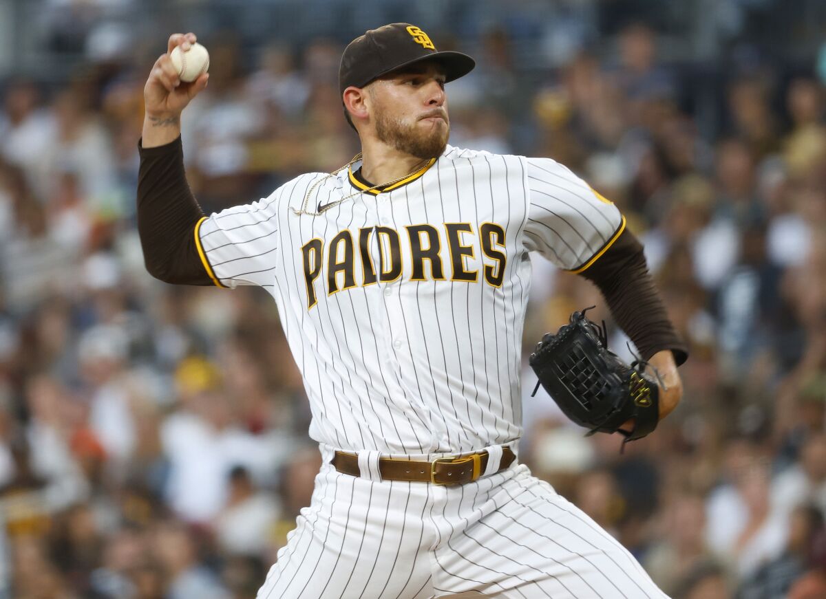 Padres starting pitcher Joe Musgrove was named to his first All-Star team on Sunday.