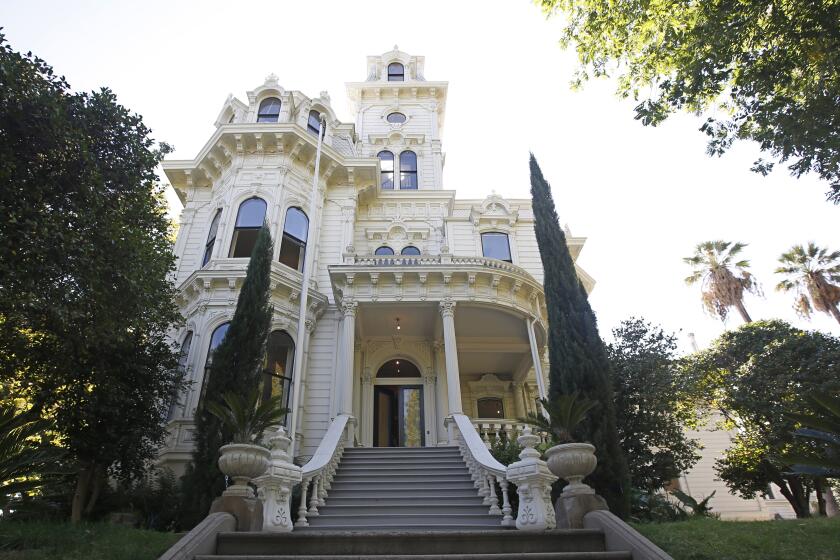 The Old Governor's Mansion State Historic Park is seen in Sacramento, Calif., Friday, Oct. 16, 2015. The governor's office announced, Friday, that Gov. Jerry Brown, his wife, Anne Gust Brown and their two dogs will move into the mansion after completion of a $1.6 million renovation, later this year. The mansion, built in 1877, has not housed a chief executive since Ronald Reagan in 1967. (AP Photo/Rich Pedroncelli)