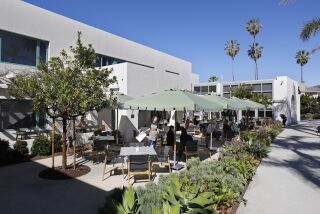 San Diego CA - February 8: The Kitchen, a restaurant in the outdoor courtyard of The Museum of Contemporary Art San Diego in La Jolla opens this week, shown here on Wednesday, February 8, 2023. (K.C. Alfred / The San Diego Union-Tribune)