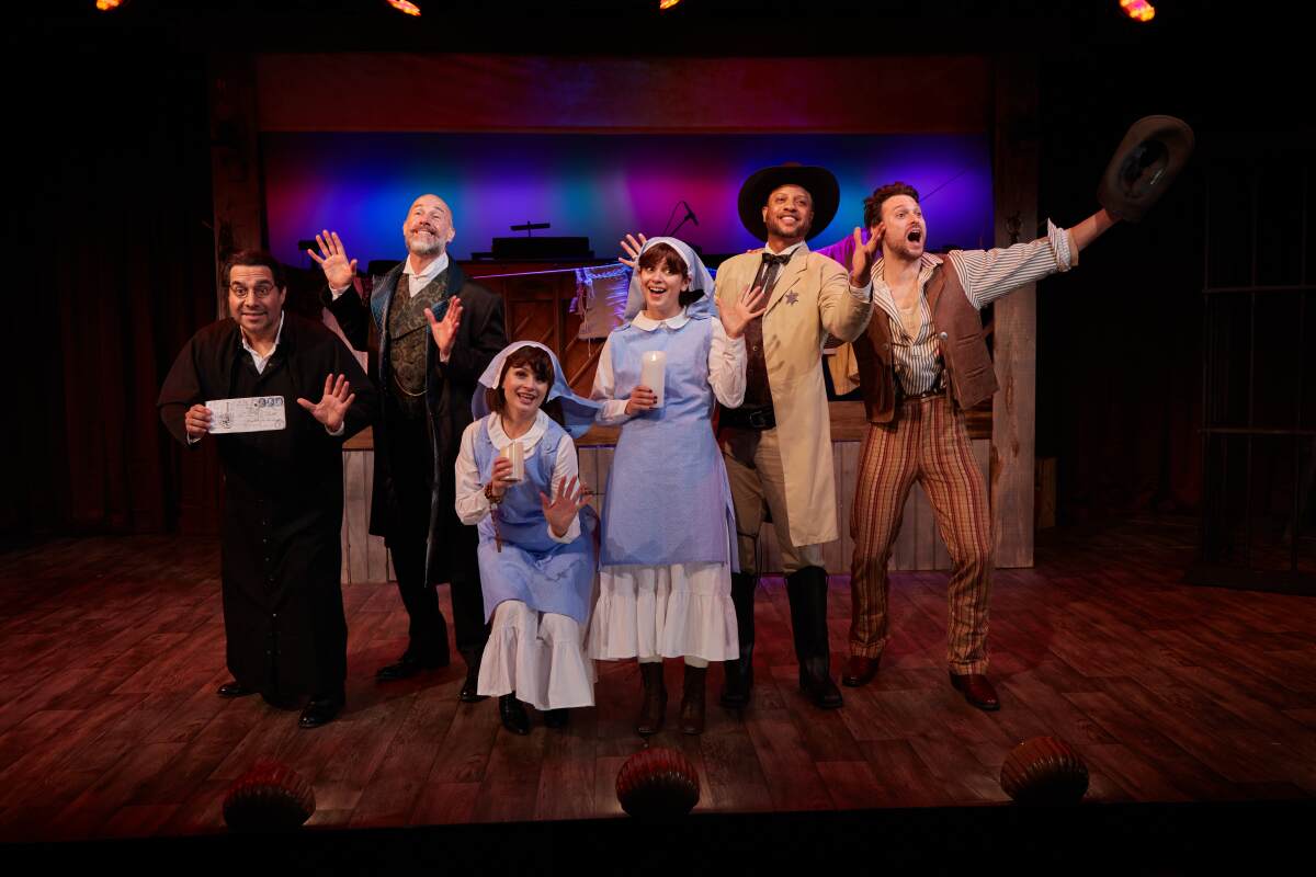 The cast of "Desperate Measures" at North Coast Repertory Theatre