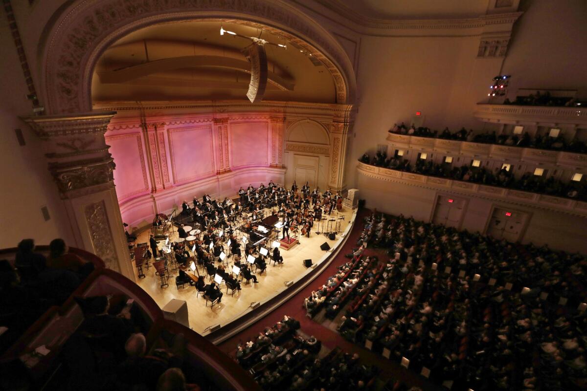The New York Pops performs at Carnegie Hall.