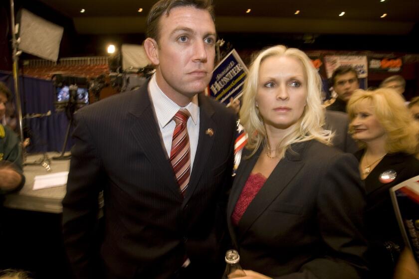 November 4, 2008_San Diego_California_USA_Duncan Hunter and wife Margaret at Election Central in Golden Hall._Mandatory Credit: Photo by John R. McCutchen/San Diego Union-Tribune/Zuma Press. Copyright 2008 San Diego Union-Tribune