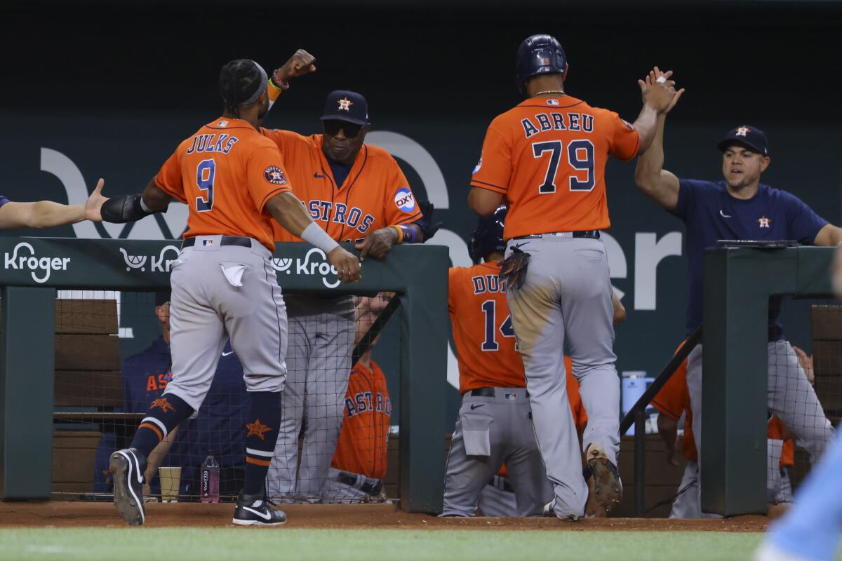 Astros face Rangers in Game 6 of ALCS, one win away from third straight  trip to World Series - The San Diego Union-Tribune