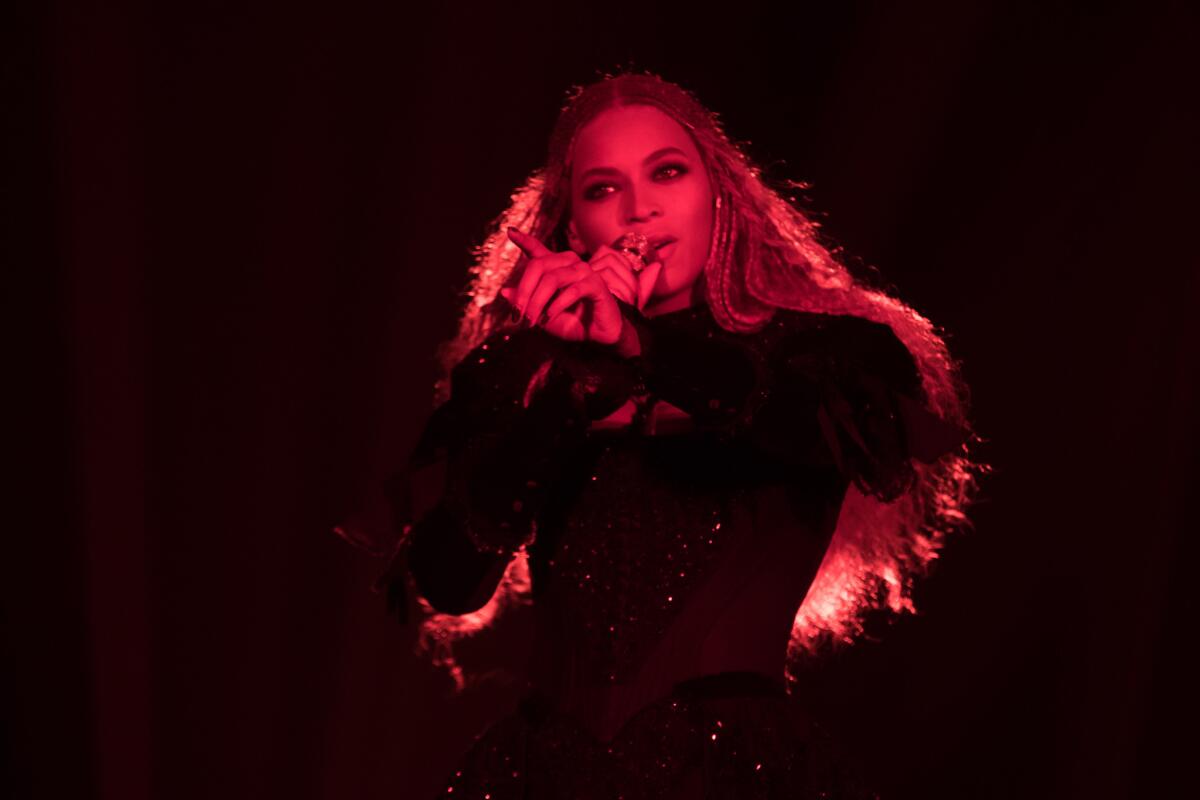 Beyonce performs during the Formation World Tour at Principality Stadium on Thursday, June 30, 2016, in Cardiff, Wales.