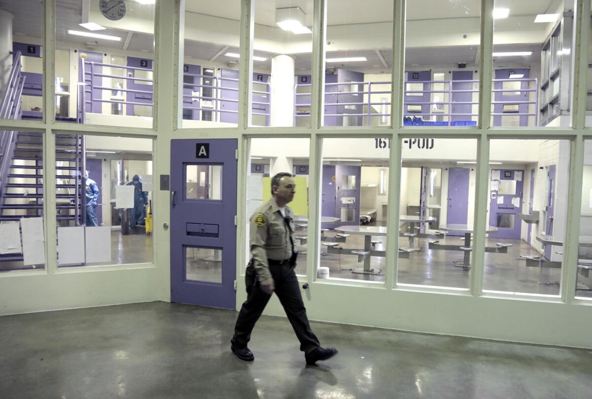 Mental health unit at the Twin Towers jail in Los Angeles.