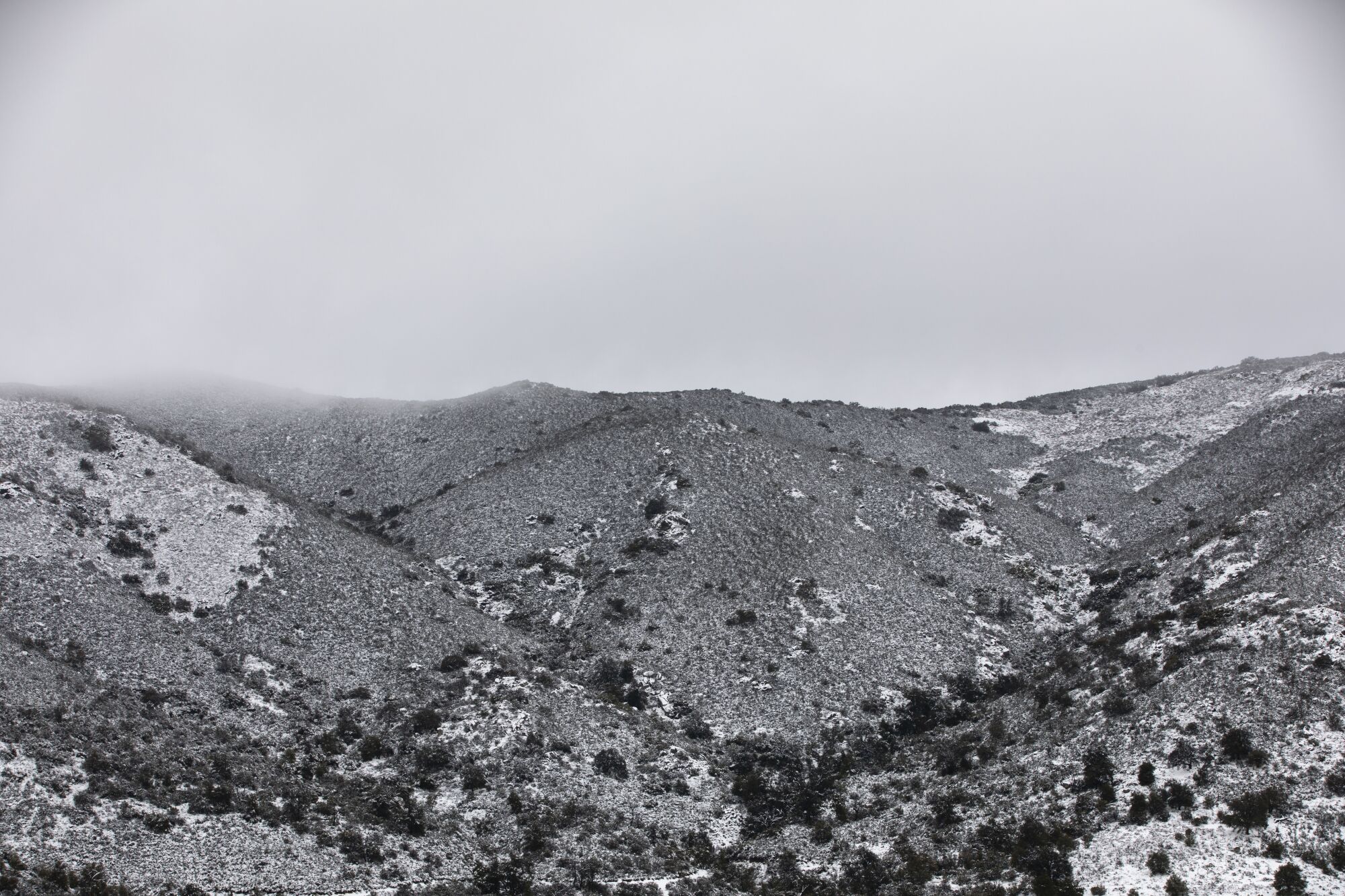 Severe weather including snow and rain hit San Diego County on Thursday, Feb. 23, 2023.