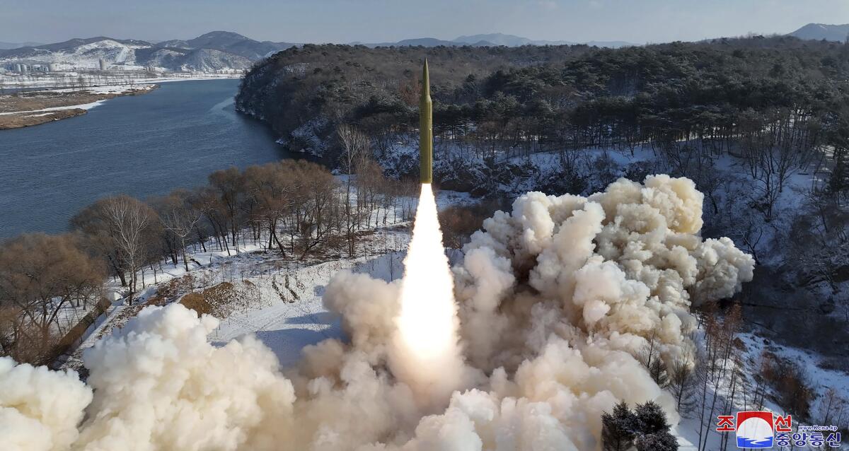 Test launch of missile in North Korea