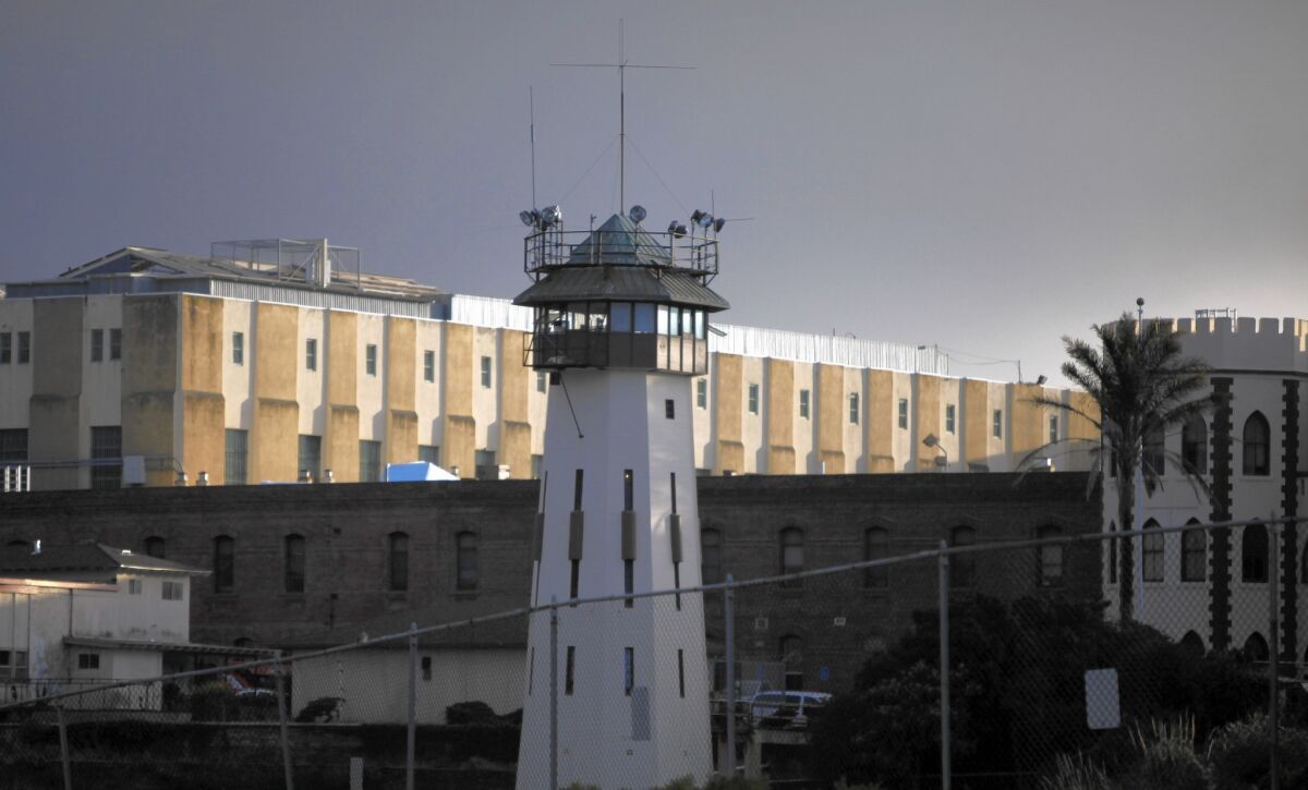 The guard tower at San Quentin State Prison.