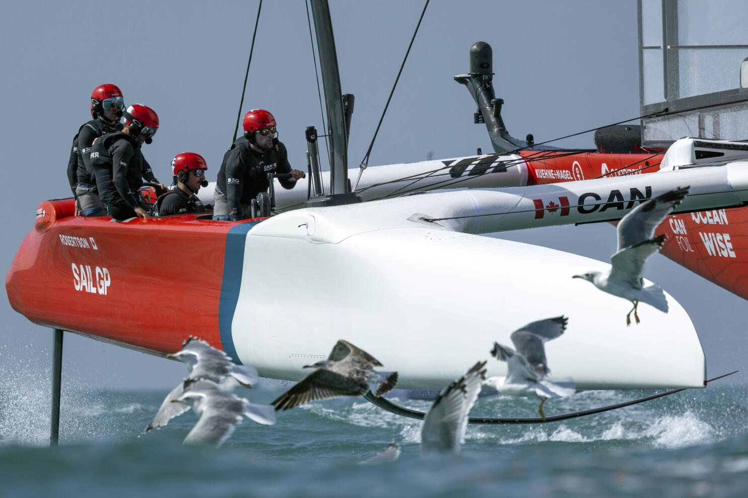 Slingsby steers Flying Roo into lead as Aussies seek first SailGP