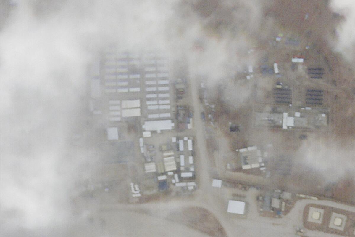 Fotografía de satélite de Planet Labs PBC que muestra la base militar conocida como Torre 22