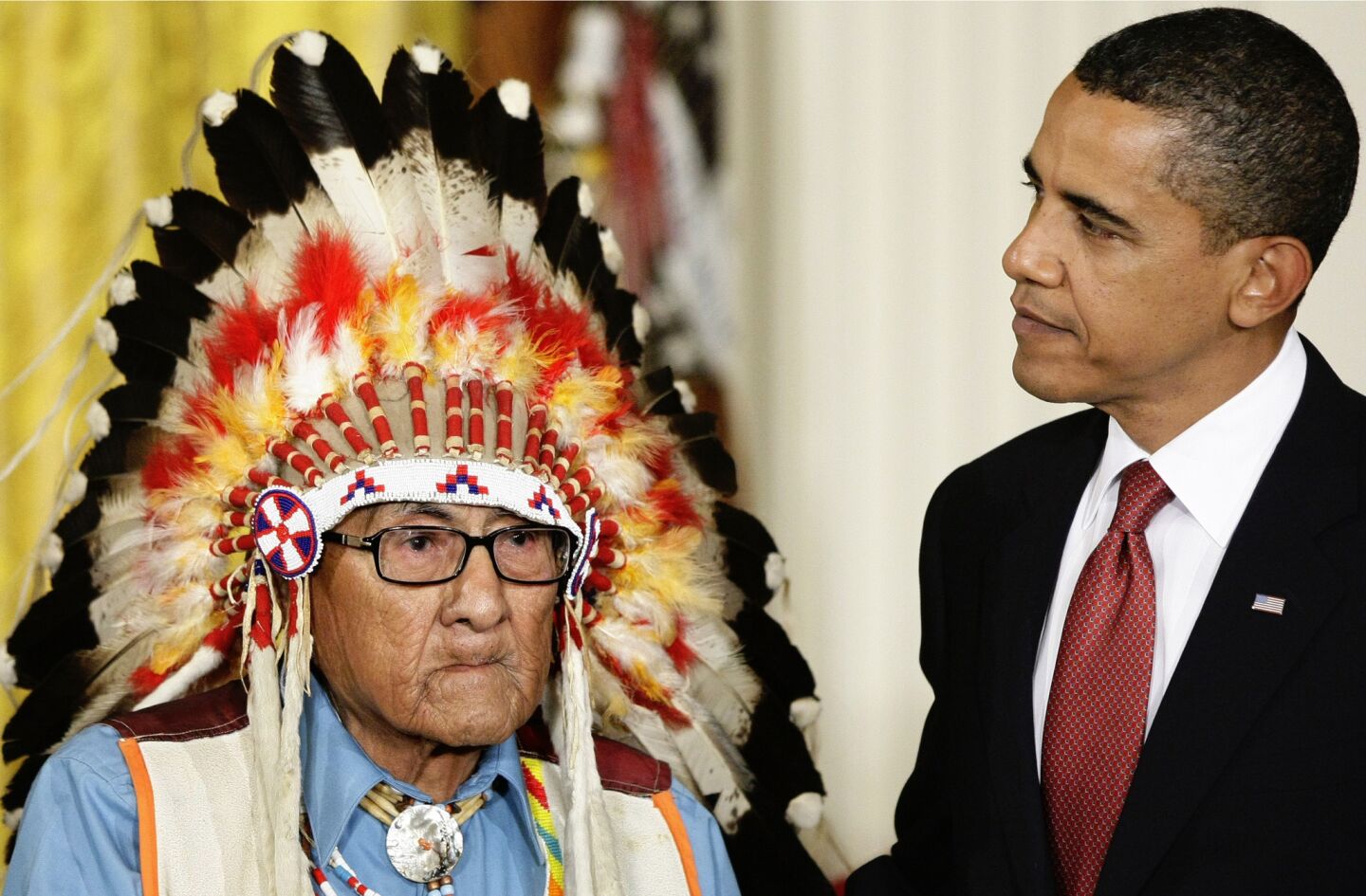 The acclaimed Native American historian was the last surviving war chief of Montana's Crow Tribe. President Obama awarded him the Presidential Medal of Freedom in 2009. He was 102. Full obituary