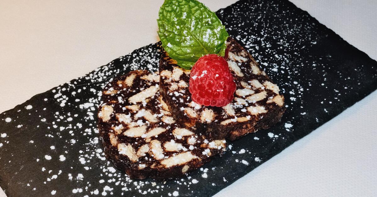 Chocolate salami recipe from Osteria Mamma