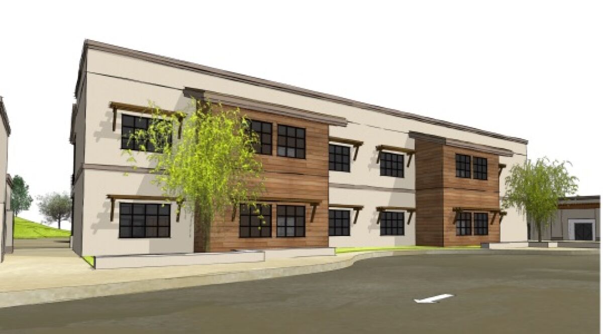A rendering of the new classroom building at Solana Santa Fe.
