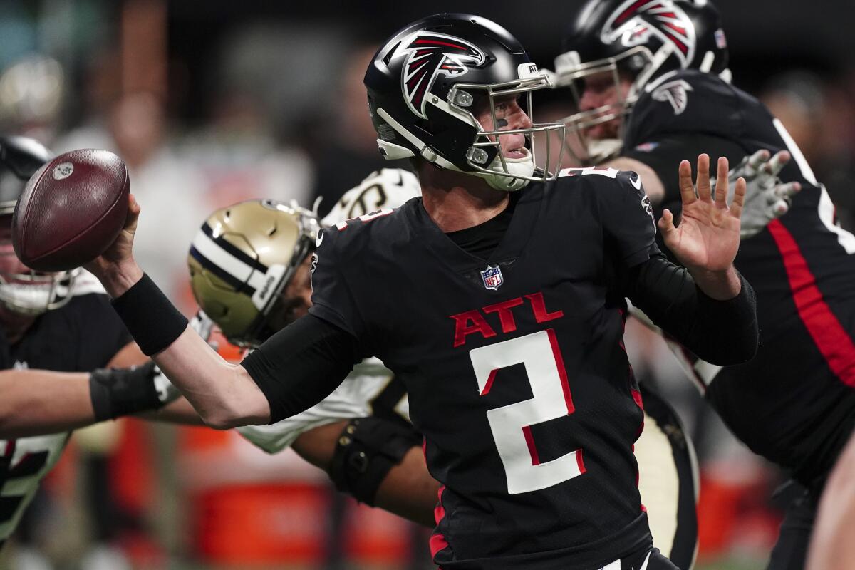 Falcons see promising future as playoff hopes end with loss - The San Diego  Union-Tribune