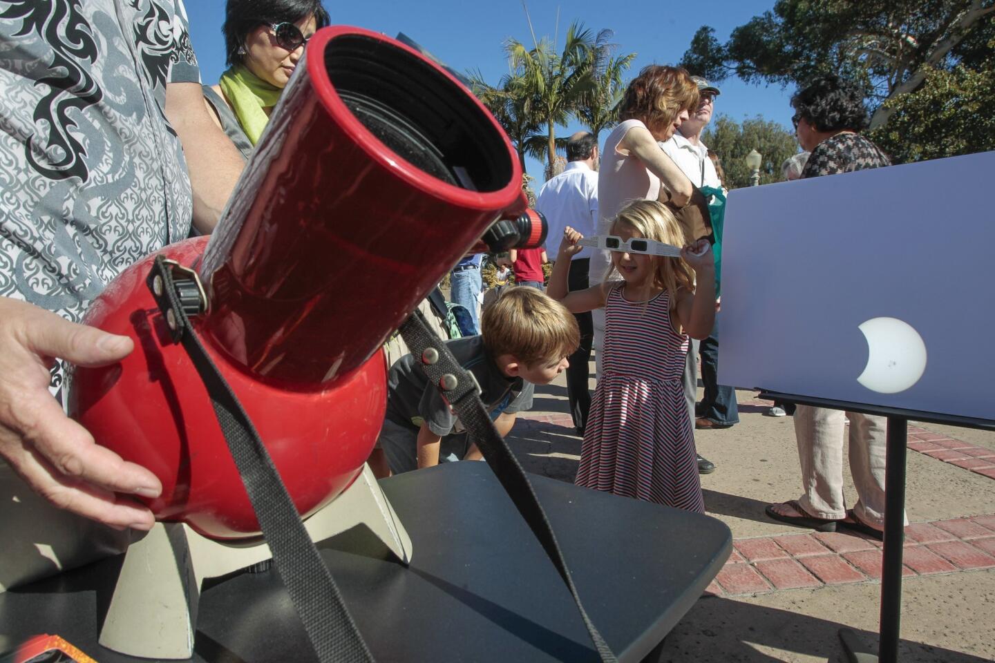 Partial solar eclipse in San Diego