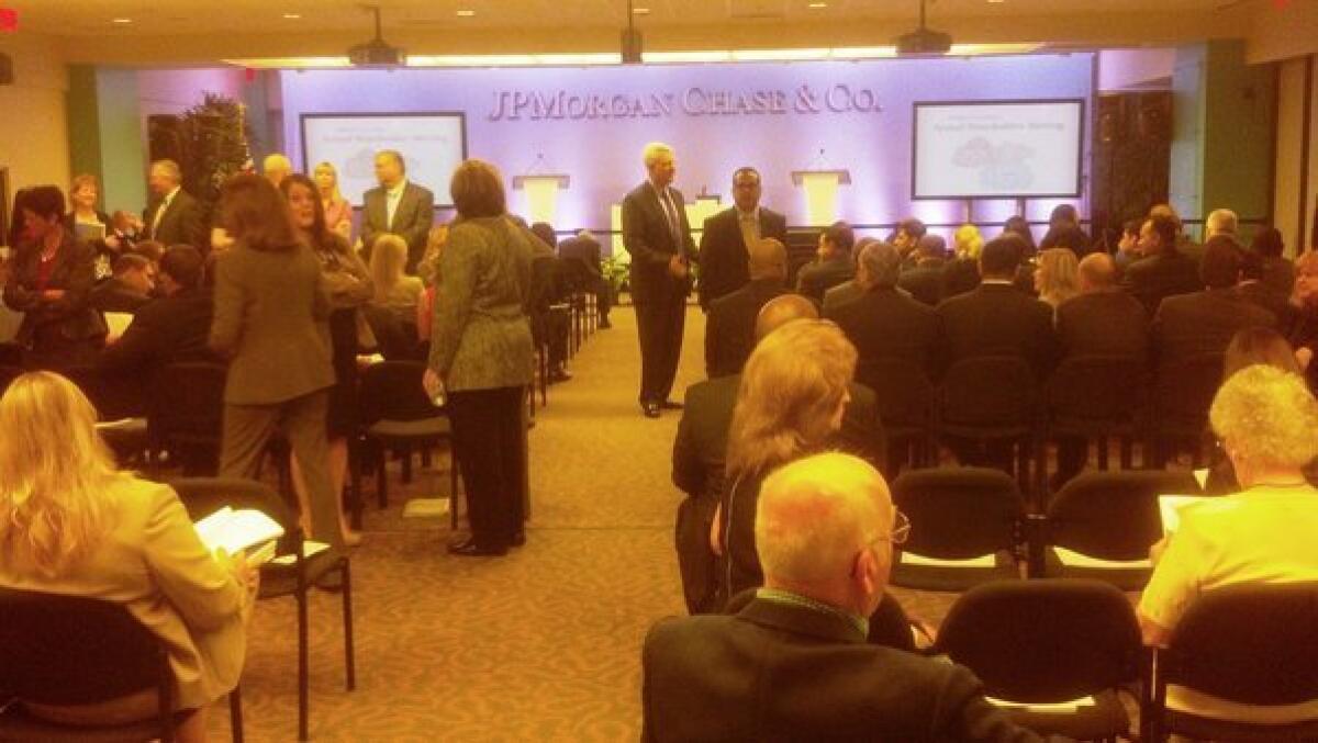 Inside the shareholder meeting of JPMorgan in Tampa