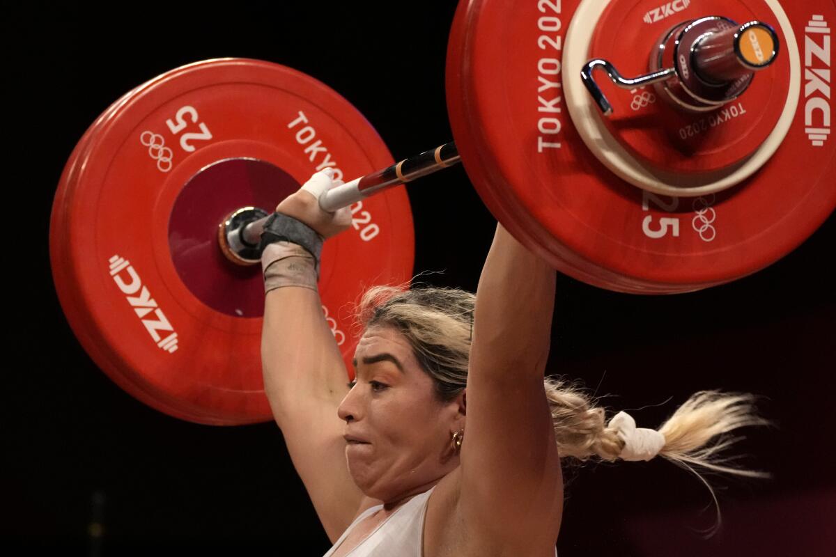 Aremi Fuentes Zavala de México compite en Tokio 2020 (AP Photo/Luca Bruno)