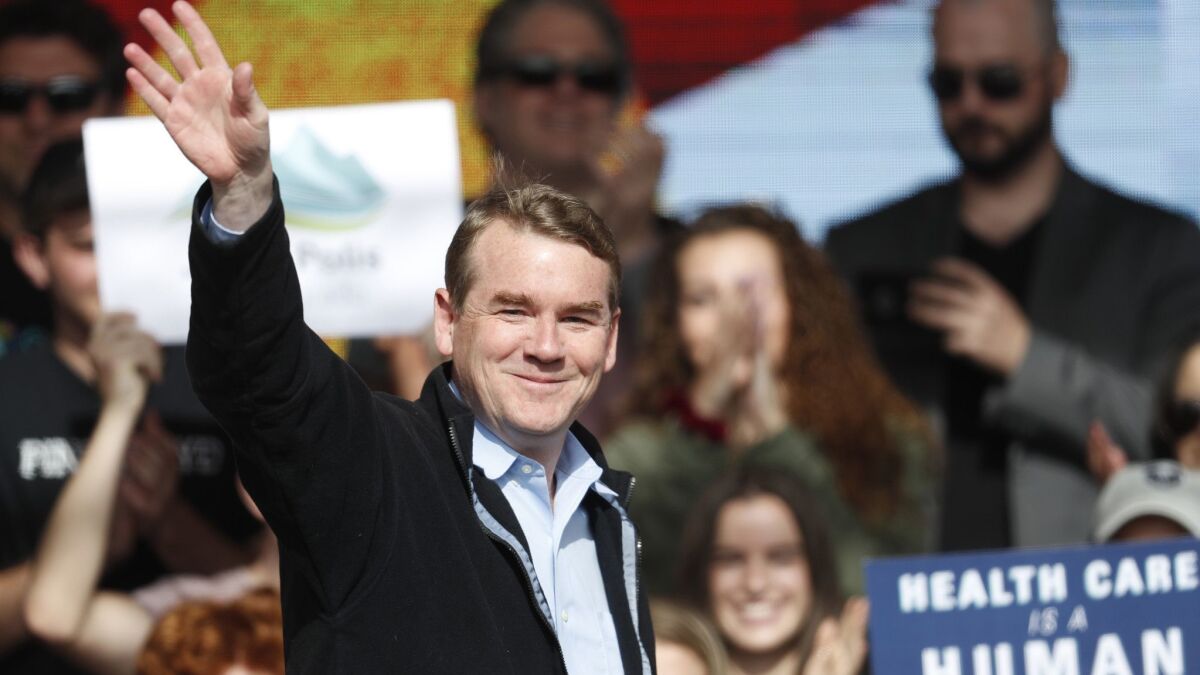 Michael Bennet, a moderate, says he’s running to counter the “toxicity” of partisan politics.