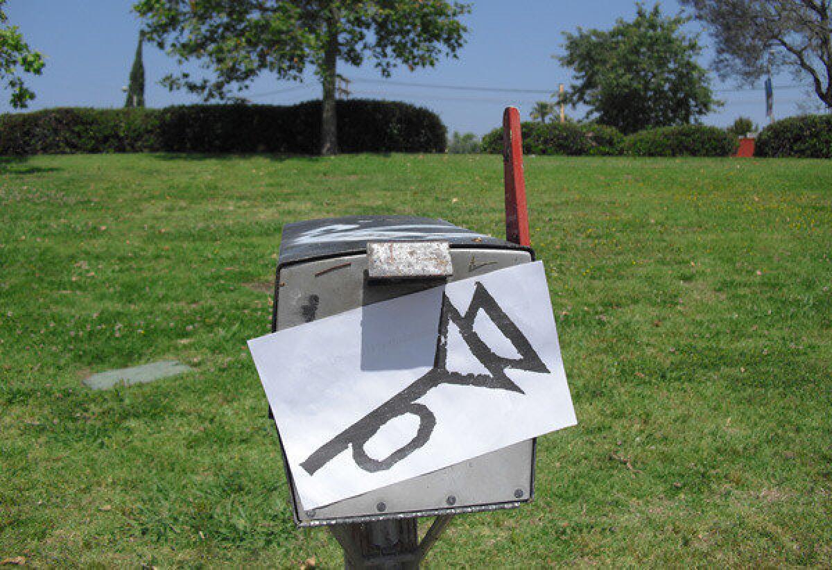 The muted post-horn symbol, found in L.A. on Pynchon in Public Day 2012, is an homage to Thomas Pynchon's novel "The Crying of Lot 49."