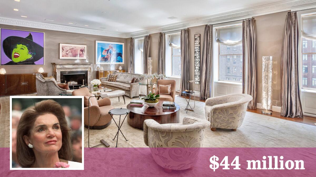 The childhood home of Jacqueline Kennedy Onassis is listed in Manhattan for $44 million.