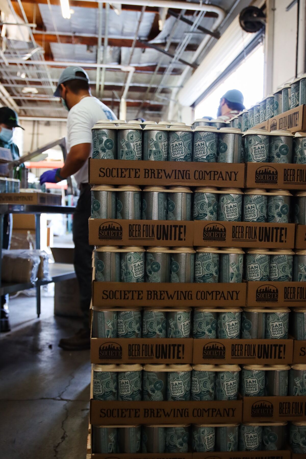 A look at the canning process for 2021 Capital of Craft IPA, which took place at Societe Brewing Company.