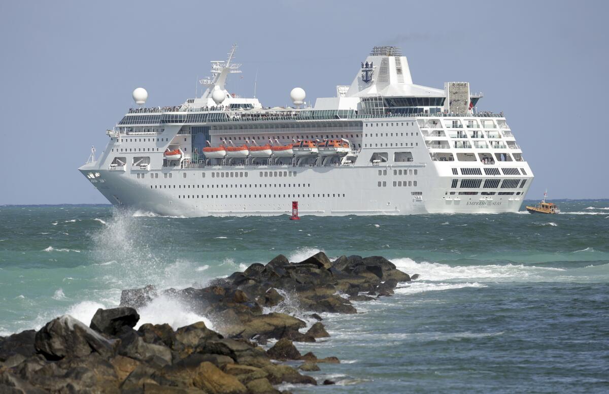 Royal Caribbean cruise ship Empress of the Seas in 2016.
