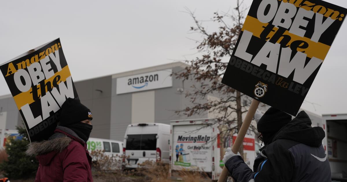 Amazon strike hits Southern California warehouses during holiday rush