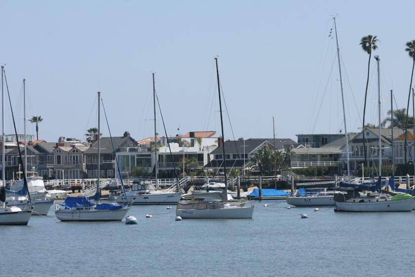 The Newport Beach Harbor Commission has recommended a steep reduction in mooring fees at Newport Harbor.