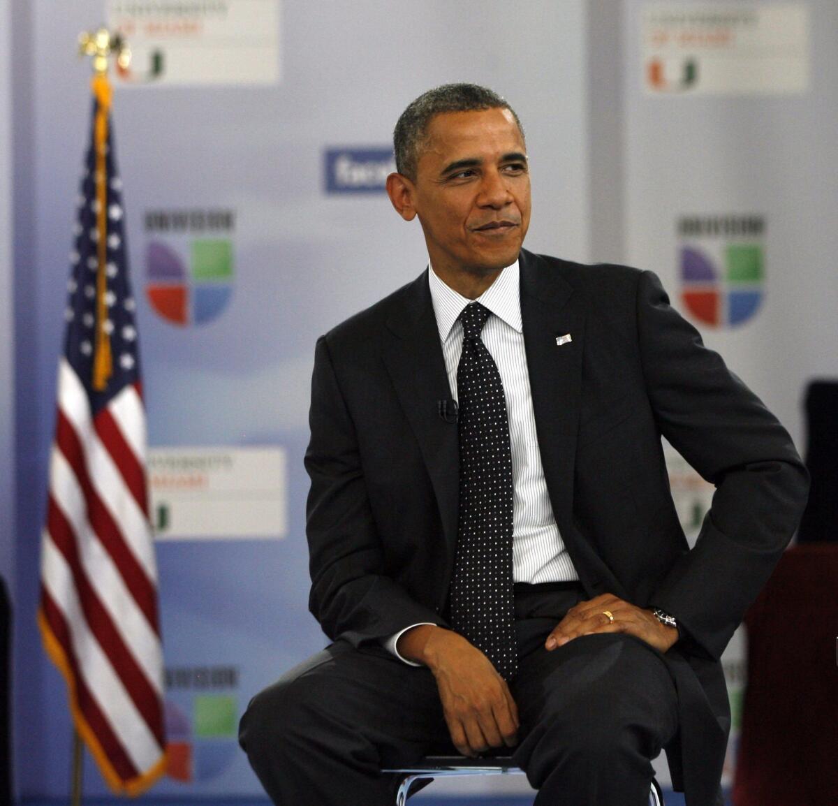 "The most important lesson I've learned is that you can't change Washington from the inside, you can only change it from the outside," said President Obama during a "Meet the Candidates" interview for the Spanish-language network Univision.