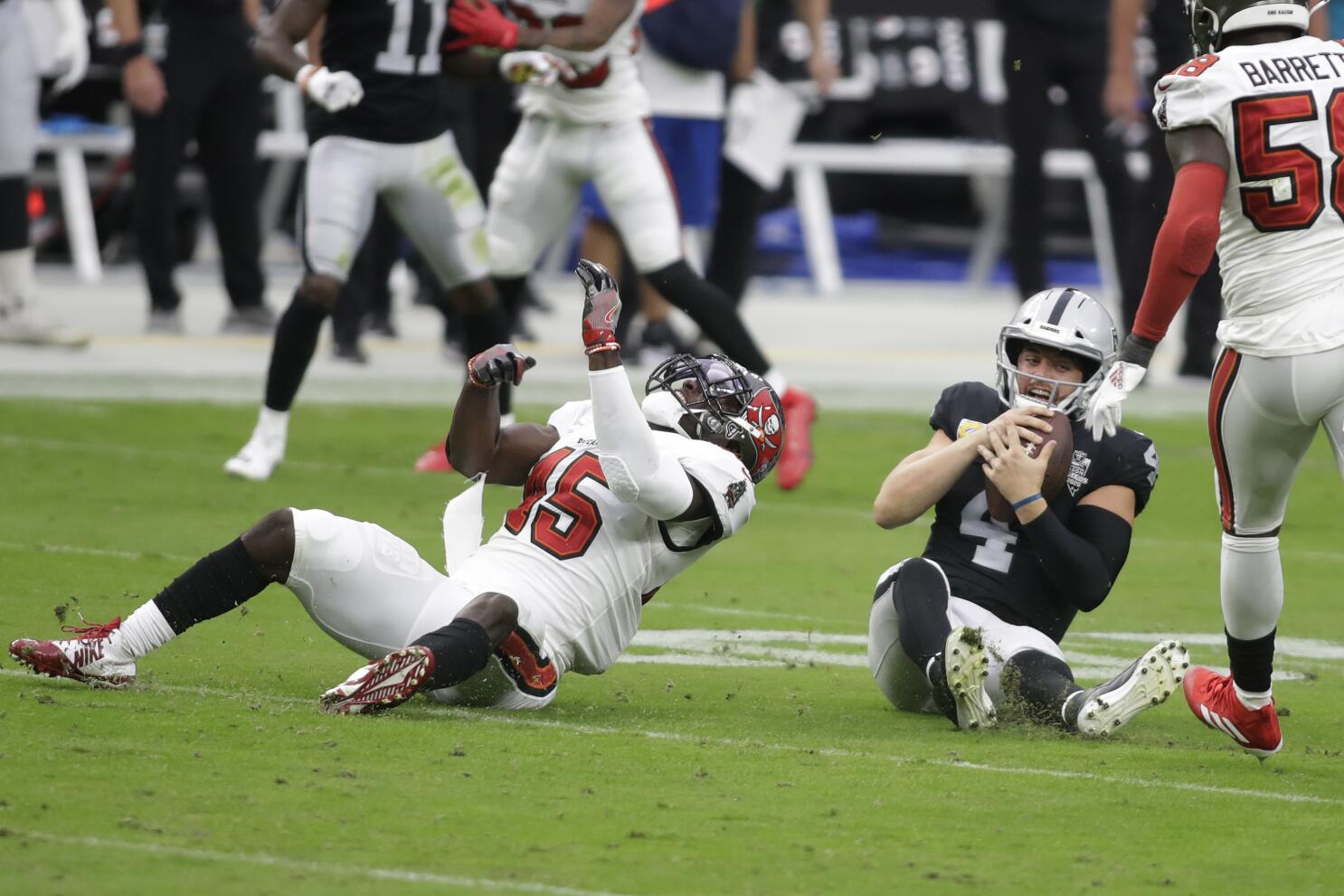 Raiders O-line struggles after week in COVID isolation - The San