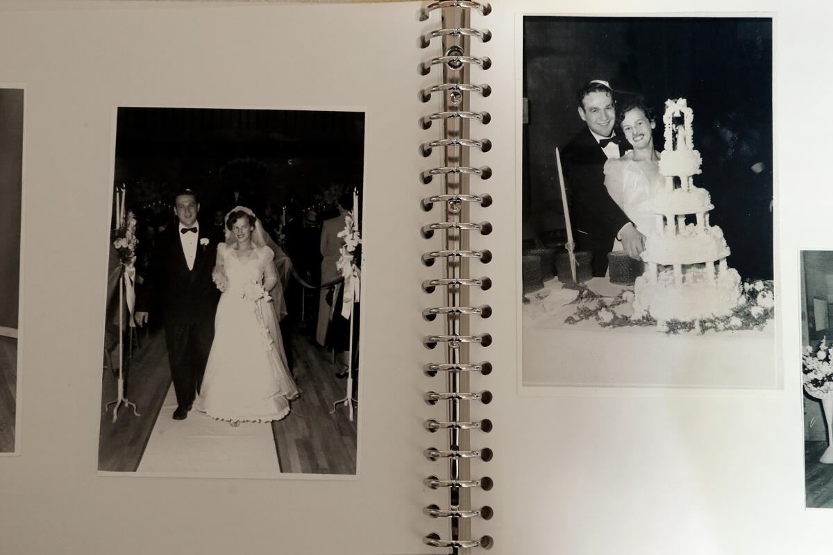 Wedding day photos of Sid and Serene Stokes on Dec. 30, 1951 in Montebello.