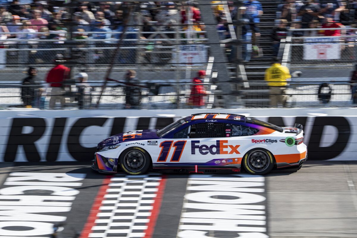 Denny Hamlin captures NASCAR Cup win at Richmond Los Angeles Times