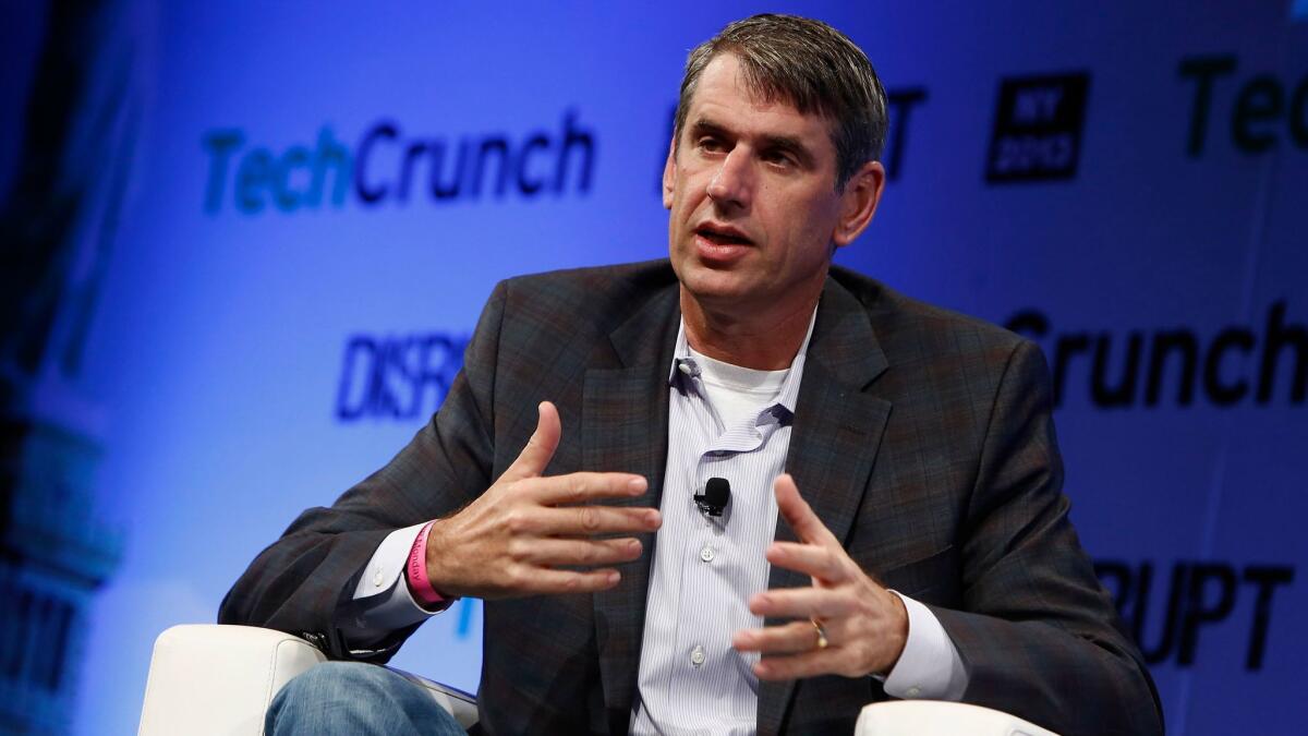 Bill Gurley of Benchmark speaks onstage at the TechCrunch Disrupt NY conference in 2013.