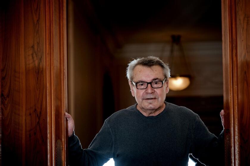 Czech-born US film director Milos Forman poses on October 9, 2009 in Paris. As a special guest of the 11th European Cinema Festival, Oscar-winning Forman, 77, will present his earlier movies and the most famous ones, like "One Flew Over the Cuckoo's Nest", "Hair" and "Amadeus." AFP PHOTO / MARTIN BUREAU (Photo credit should read MARTIN BUREAU/AFP/Getty Images) ** OUTS - ELSENT, FPG, CM - OUTS * NM, PH, VA if sourced by CT, LA or MoD **