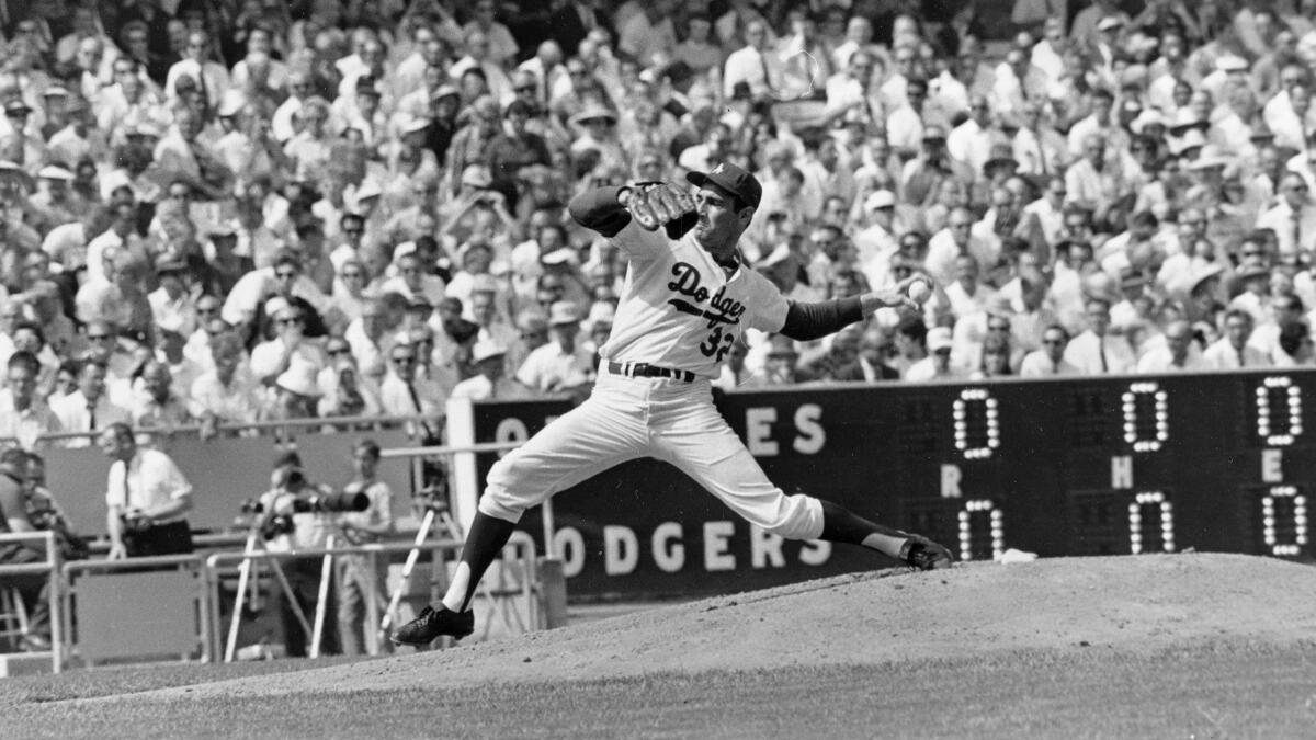 This day in sports: Sandy Koufax pitches another Dodgers gem - Los