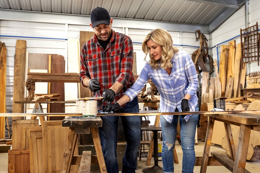 HGTV’s “Fixer to Fabulous” hosts Jenny and Dave Marrs transform rundown historic properties in Bentonville, Ark., headquarters for Walmart.