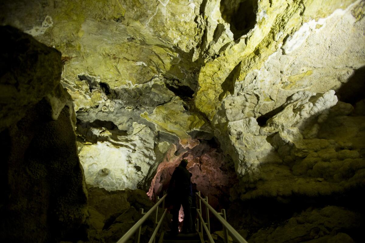 Cave interpreters say the earliest passages formed about 365 million years ago. (Kristina Barker / For The Times) More photos
