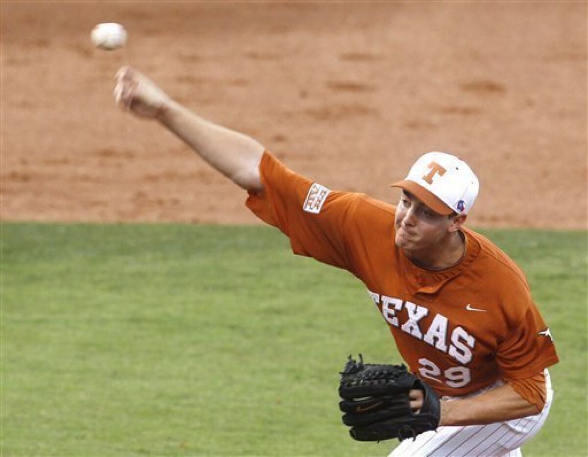 Texas Longhorns pitcher Corey Knebel was suspended from the team after a teammate failed a drug test.